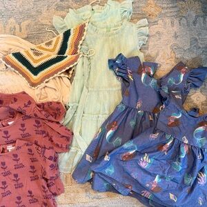 Girls Spring Summer Clothes Bundle Zara Dresses Tops Size 3T 4T 5T 6
